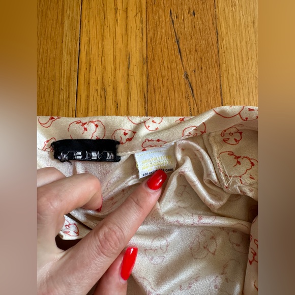 70s Vintage Halston Sleeping Kitties Novelty Print Blouse - Picture 5 of 7